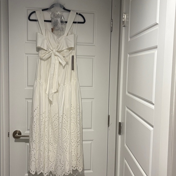 Anthropologie White Eyelet Midi Dress - Picture 15 of 15